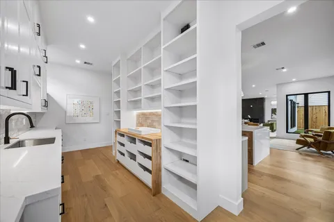 a view of living room with furniture and flat screen tv