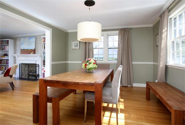 27 Haven Road Wellesley, MA 02481 - Photo 3 of 10 a view of a dining room with furniture window and wooden floor