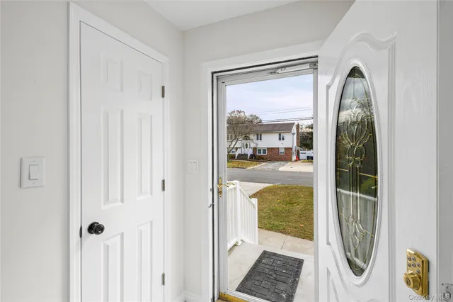 a view of front door