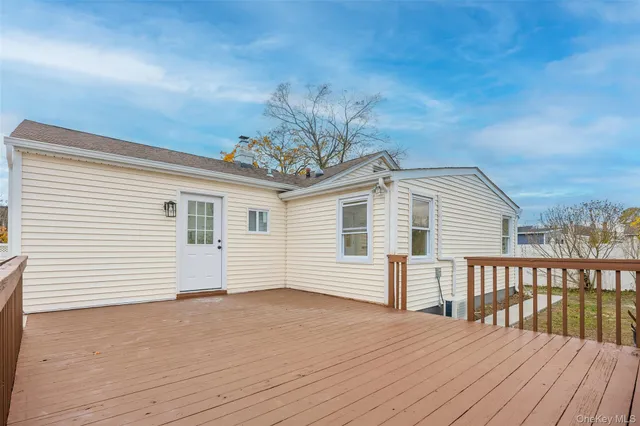 a view of wooden deck