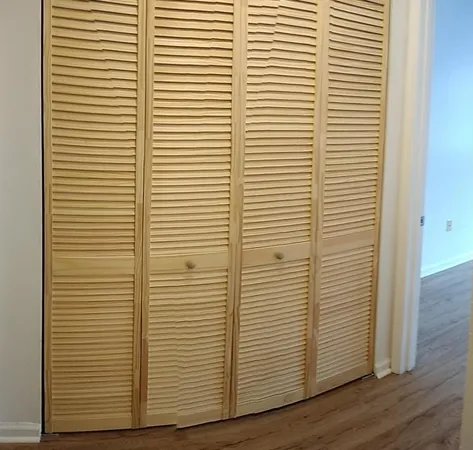 a view of a bathroom with a window