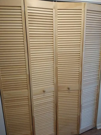 a view of a bathroom with a small deck