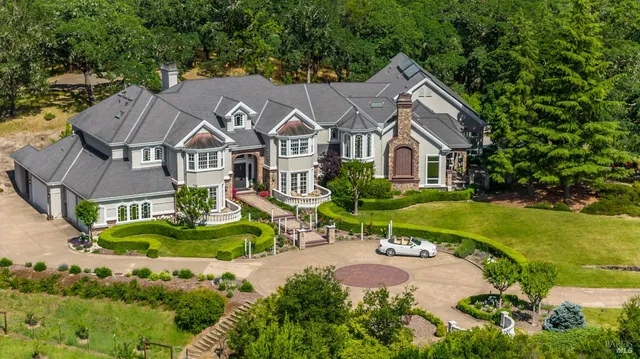 a front view of a house