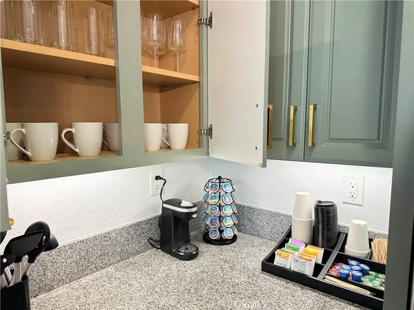 a room with storage and utility