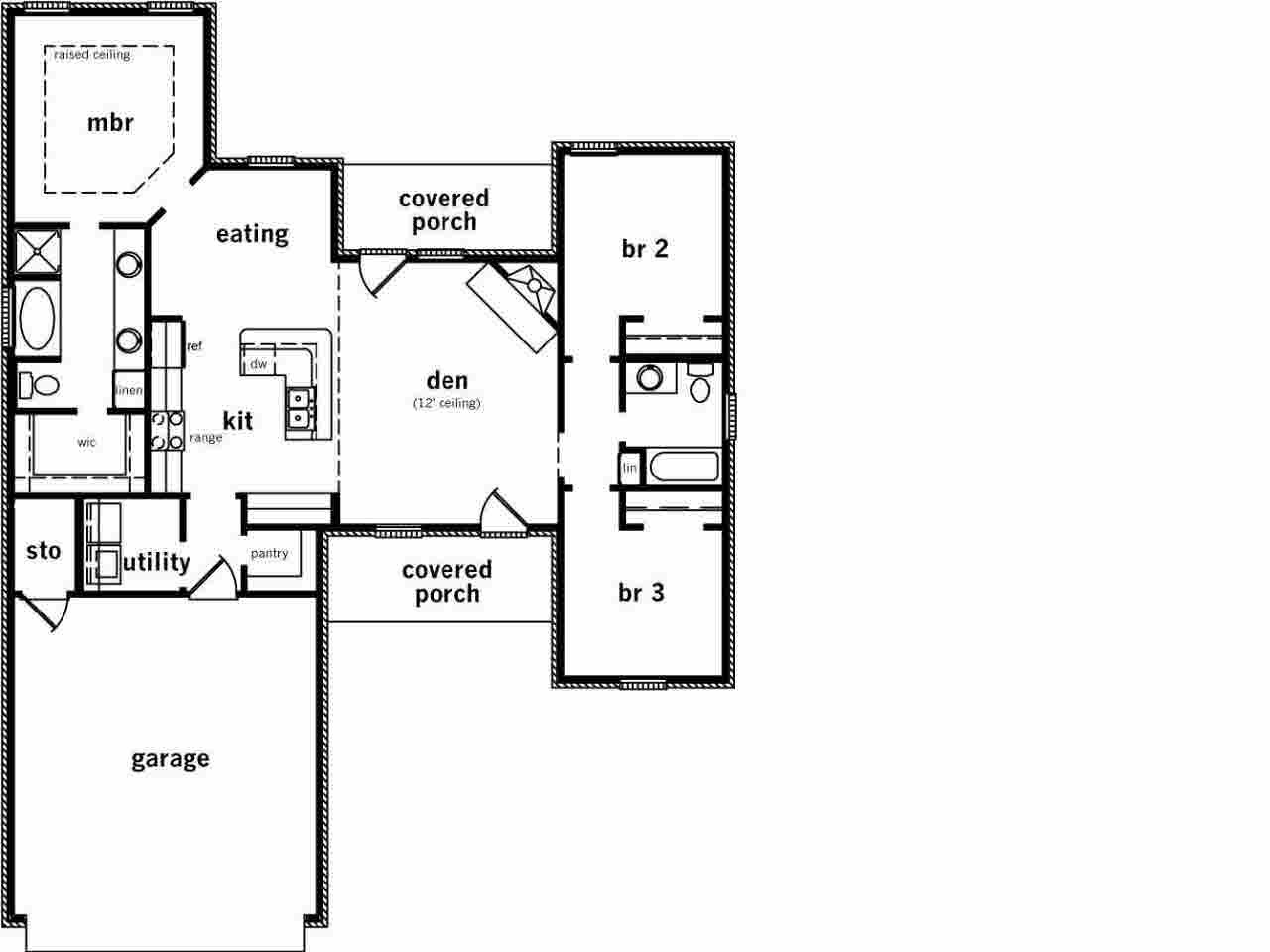 432 Greenfield Ridge Circle Brandon, MS 39042 - Photo 14 of 14 Floor plan with dimensions