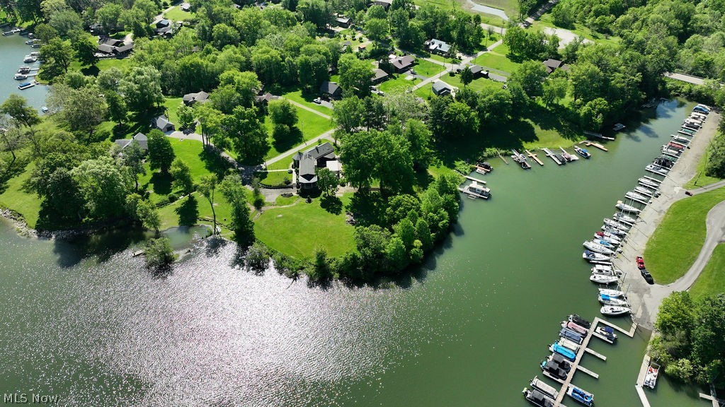 2009 Lakewood Road Southwest Sherrodsville, OH 44675 - Photo 13 of 47 Aerial View of the property overlooking the lake