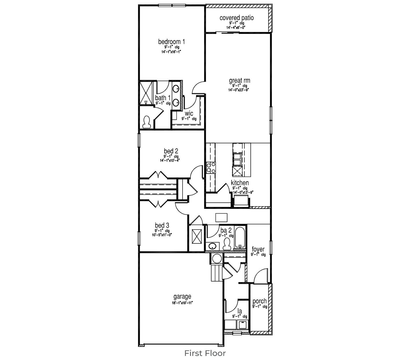 801 Long Blf Road Summerville, SC 29486 - Photo 36 of 36 Glenwood Floorplan