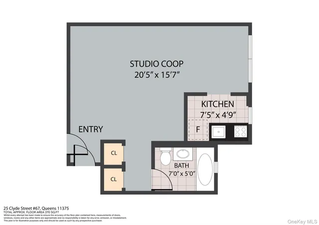 $172,000 | 67-25 Clyde Street, Unit 7H | Rego Park