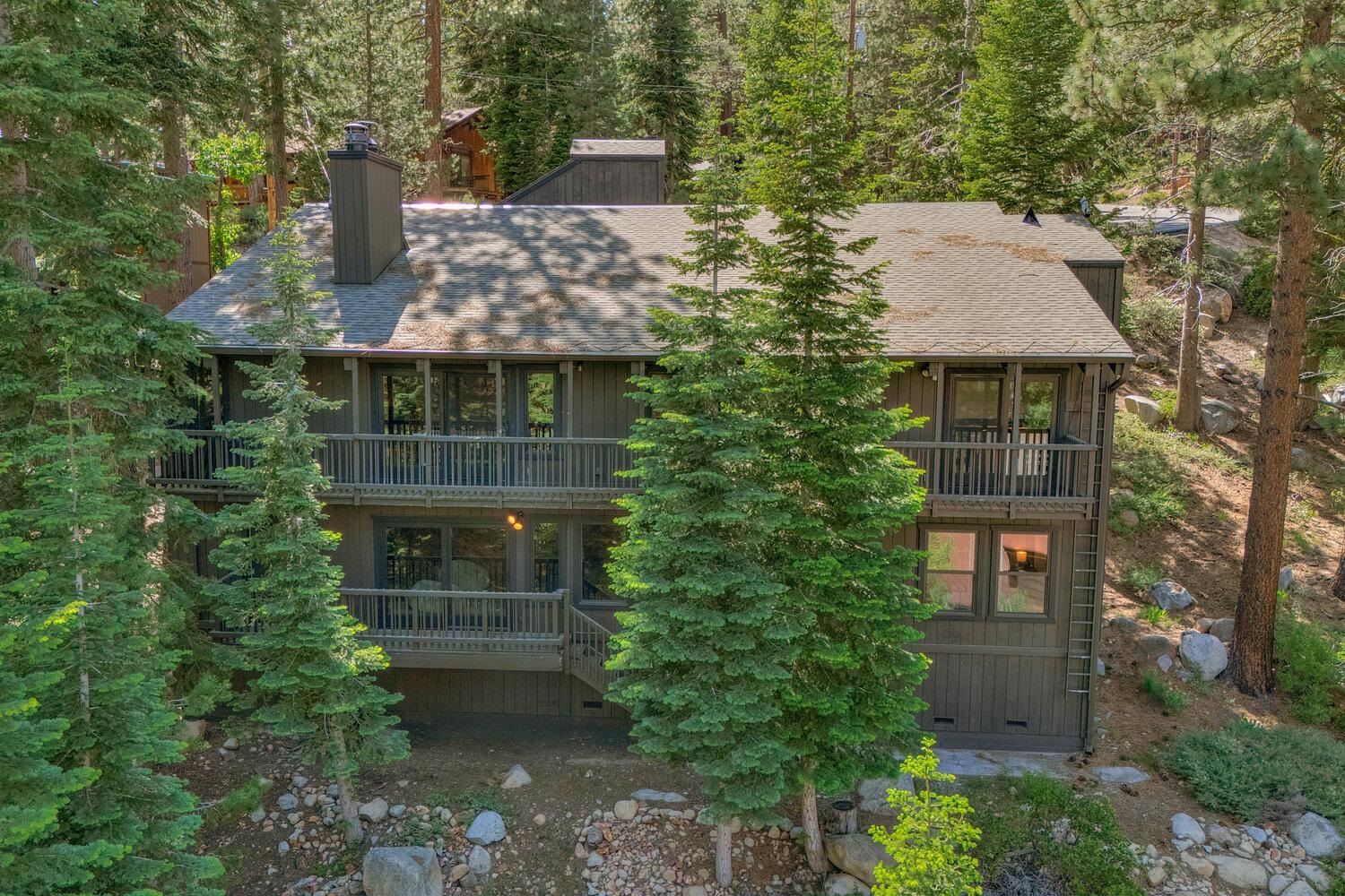 front view of a house with a small yard