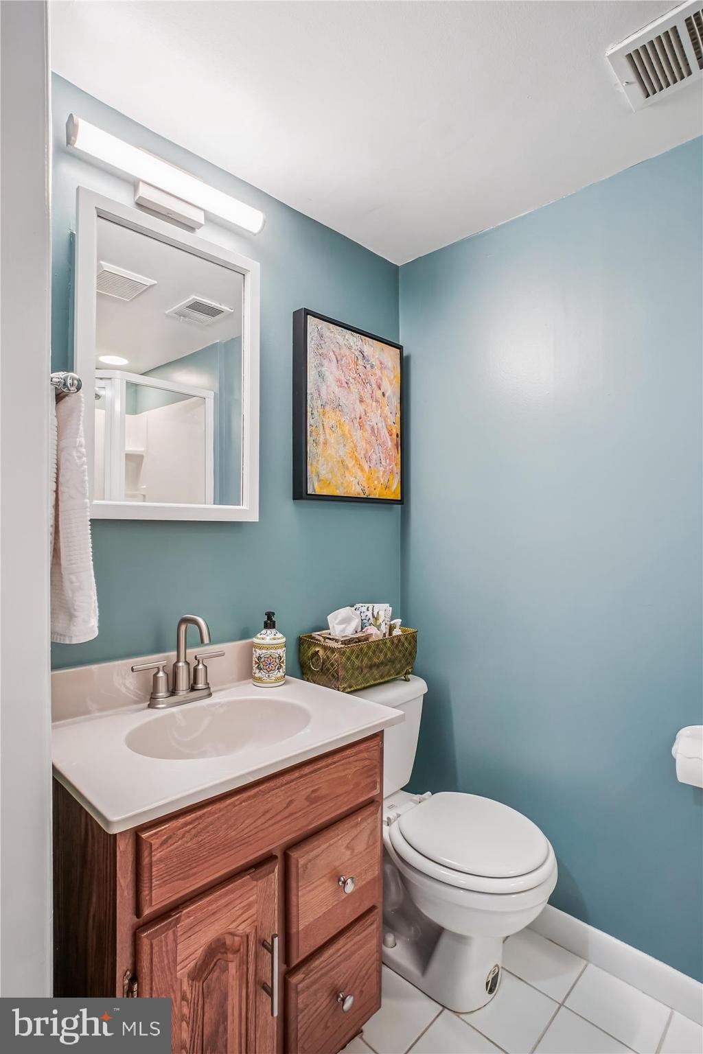 3717 Chanel Road Annandale, VA 22003 - Photo 38 of 57 a bathroom with a sink a toilet and mirror
