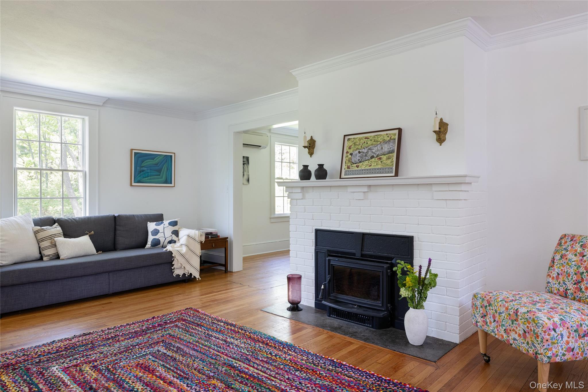 185 Verbank Village Road Millbrook, NY 12545 - Photo 5 of 22 a living room with furniture and a fireplace
