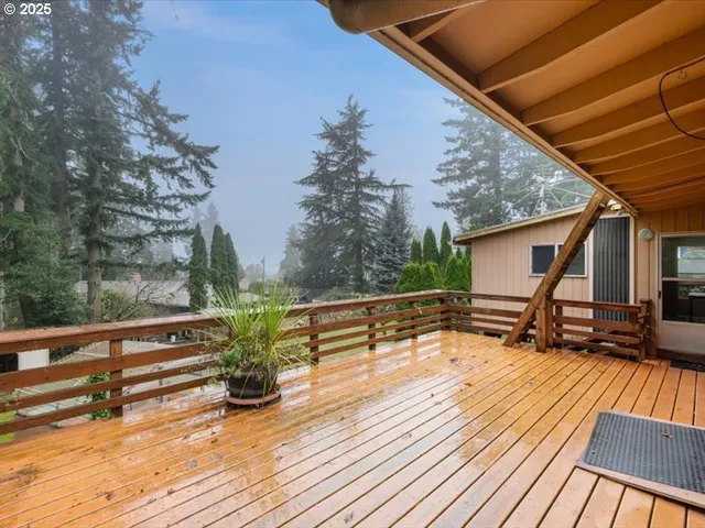 a view of a house with backyard porch and garden