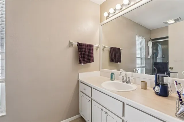 a very nice looking room with a large window