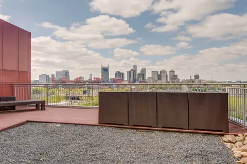 a front view of retail shop with outdoor area