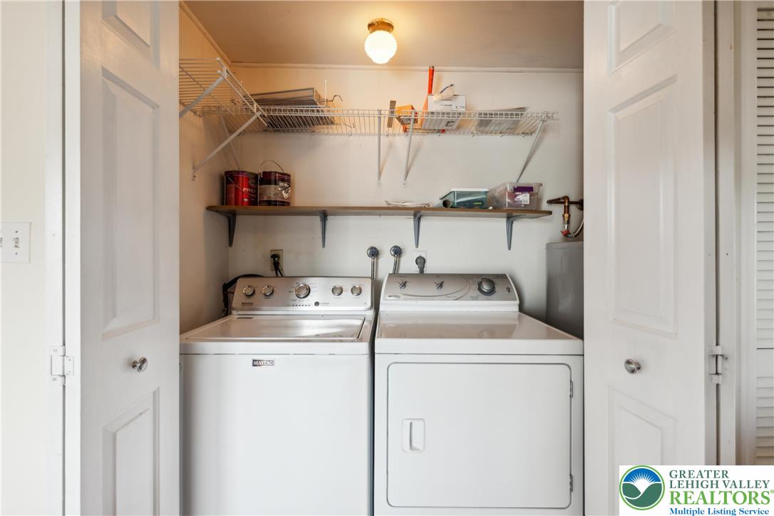 110 Drift Court, Unit B Bethlehem, PA 18020 - Photo 17 of 25 a utility room with dryer and washer