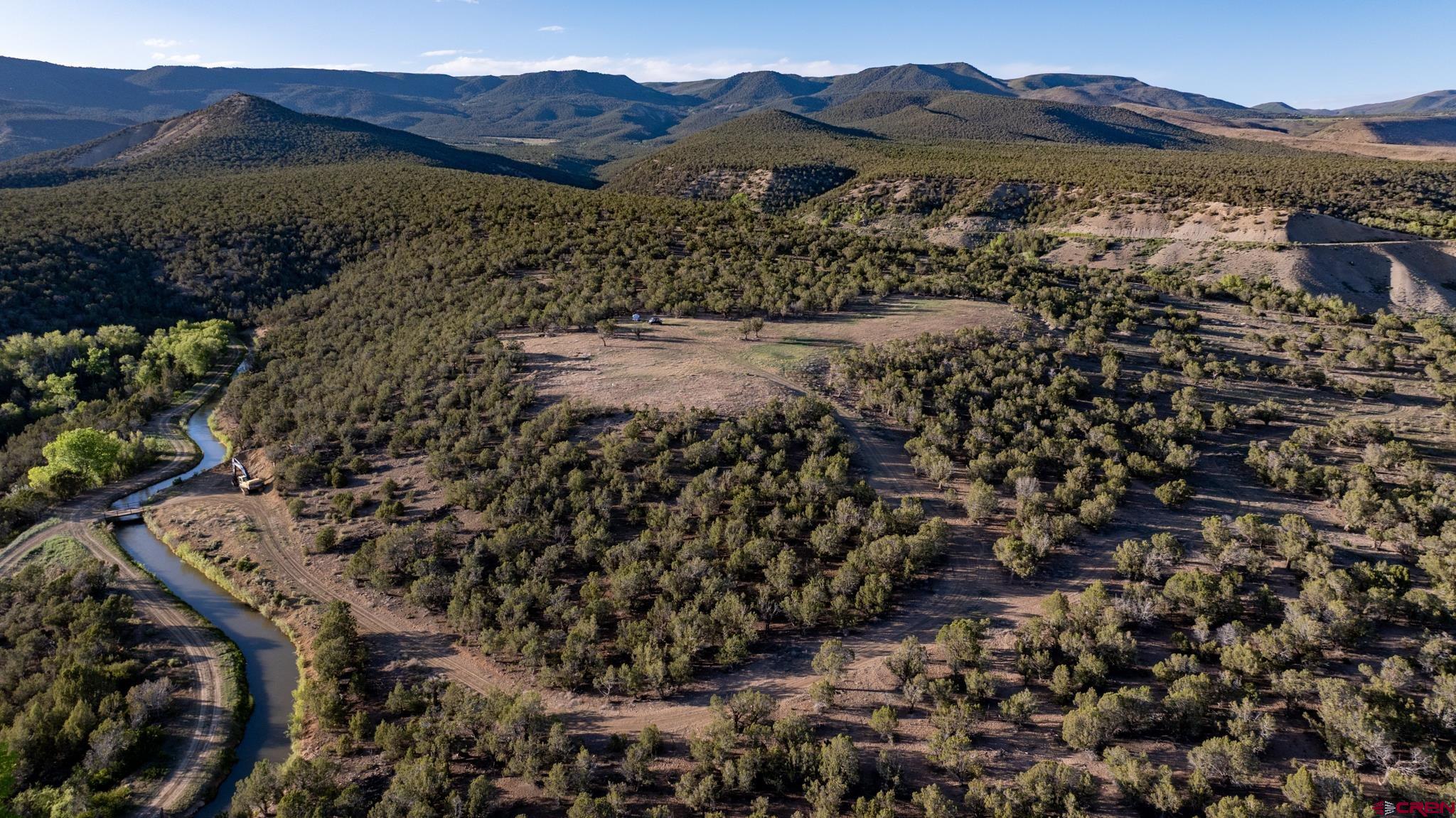 a view of a house with a mountain