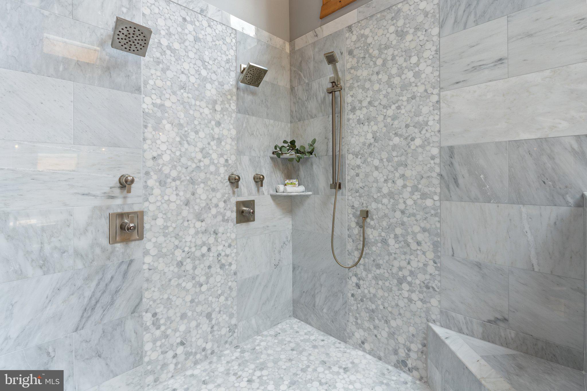 12904 Sagle Road Purcellville, VA 20132 - Photo 66 of 135 Spa shower with timeless marble