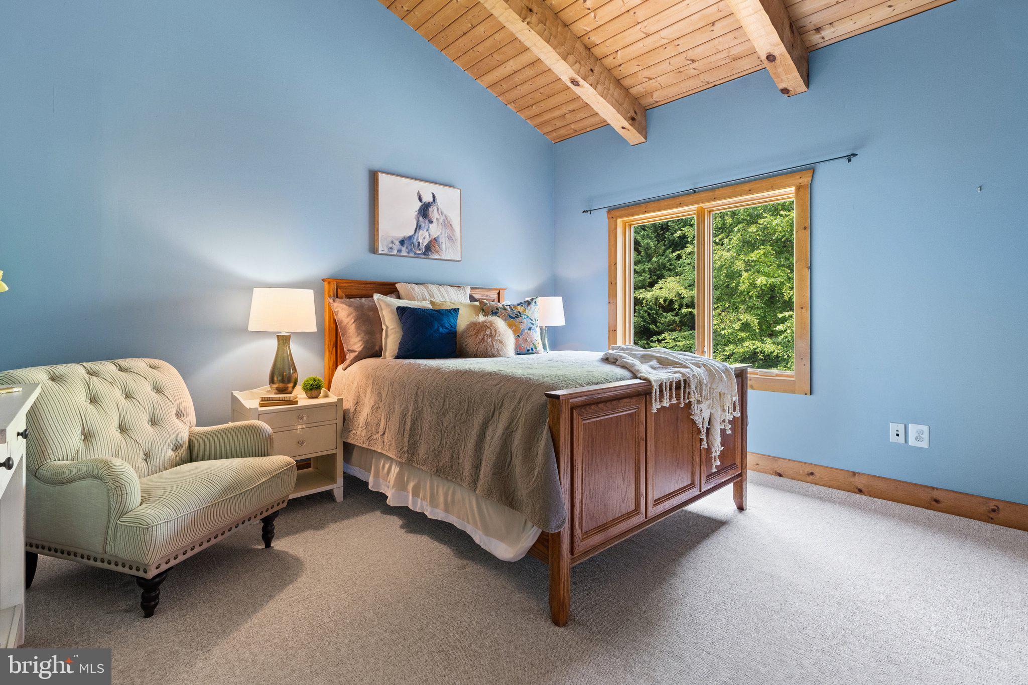 12904 Sagle Road Purcellville, VA 20132 - Photo 72 of 135 Upper level bedroom w/ vaulted ceiling