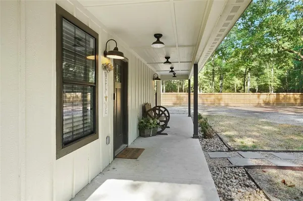 a view of a porch
