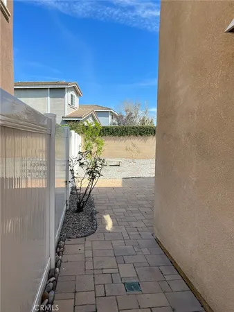 a front view of a house with entertaining space