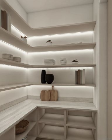 a close view of closet
