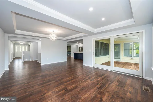 a view of an empty room