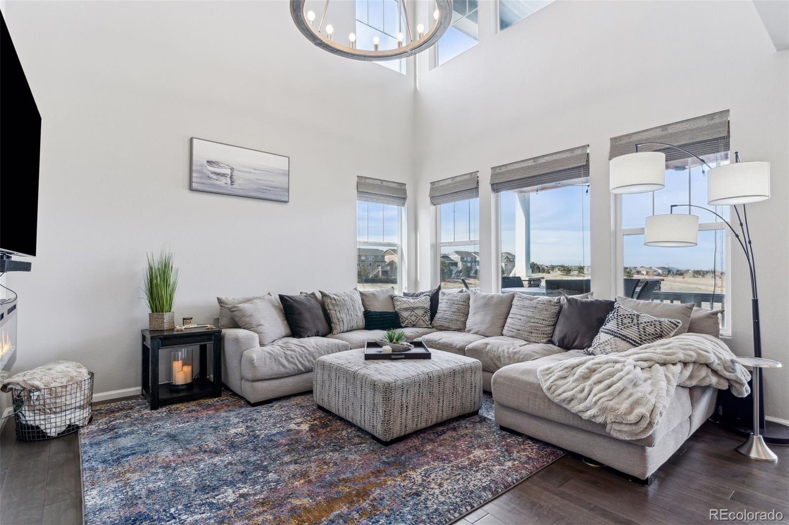 23913 East Minnow Circle Aurora, CO 80016 - Photo 19 of 49 a living room with furniture and a flat screen tv