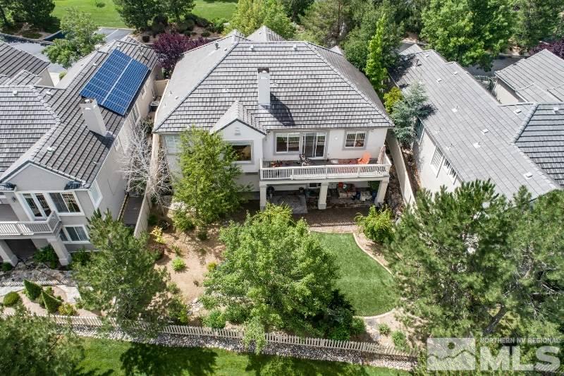 1665 Aspen Creek Road Reno, NV 89519 - Photo 19 of 25 a aerial view of a house with a yard and potted plants