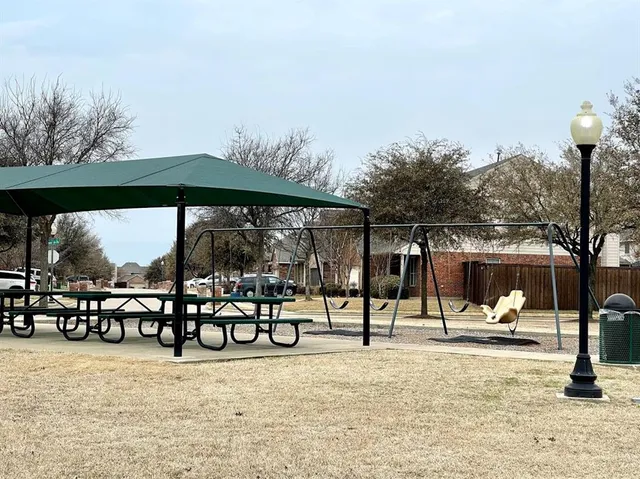 a view of outdoor space with seating