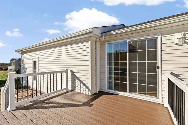 a view of a house with a large window