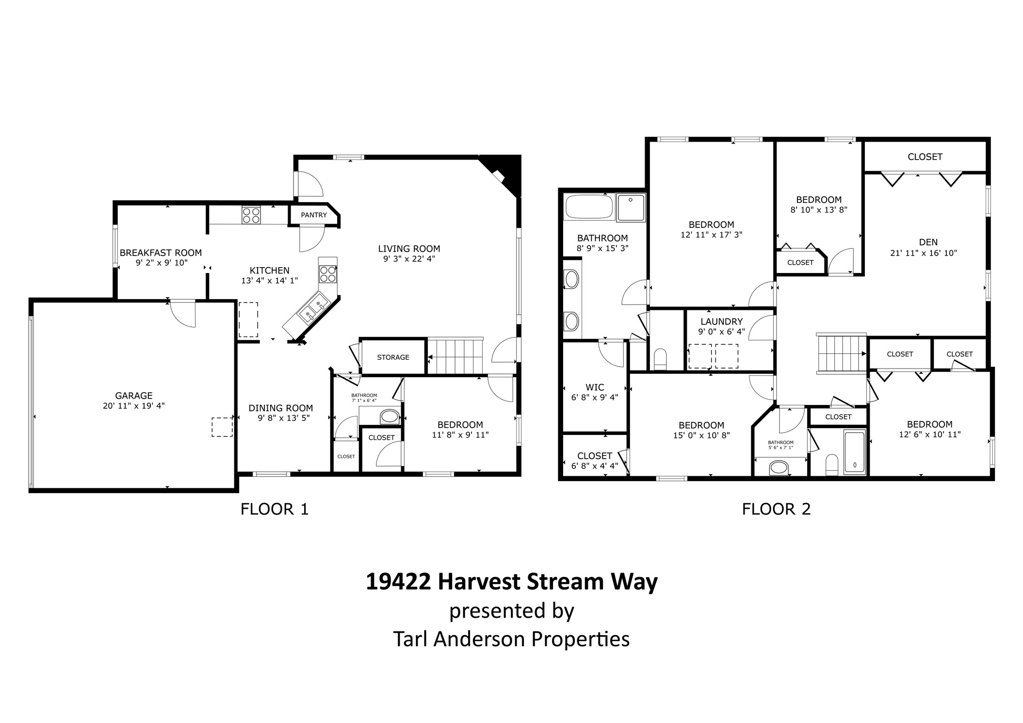 19422 Harvest Stream Way Houston, TX 77084 - Photo 41 of 41 Here is the floor plan for both floors
