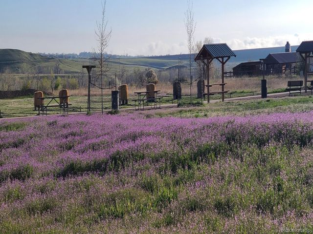 a view of a street with a house