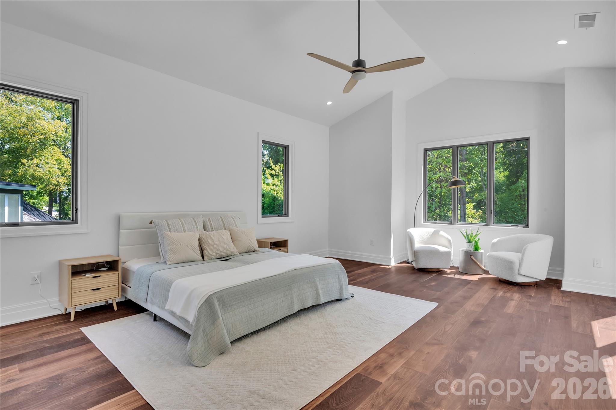 1423 South Wendover Road Charlotte, NC 28211 - Photo 14 of 31 a bedroom with a bed couch and window