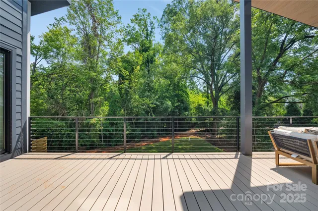 a view of lake from balcony