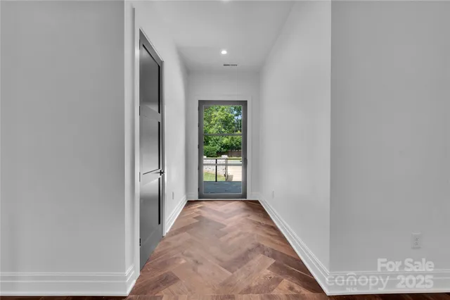 a view of hallway with window