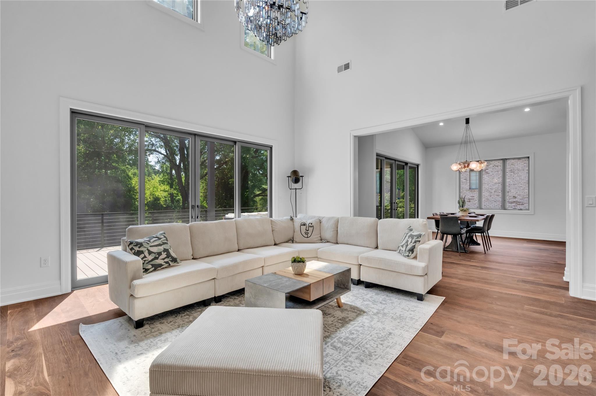 1423 South Wendover Road Charlotte, NC 28211 - Photo 8 of 31 a living room with furniture and a large window