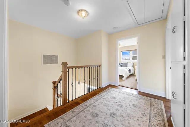 wooden floor in a room