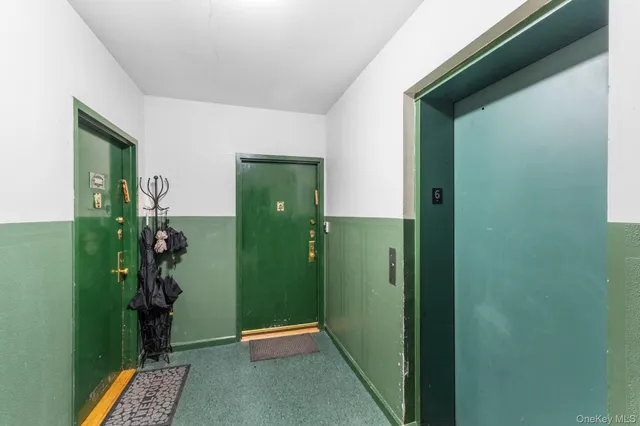 a room with window and shower