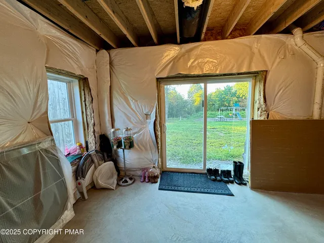 a view of an entryway of a house