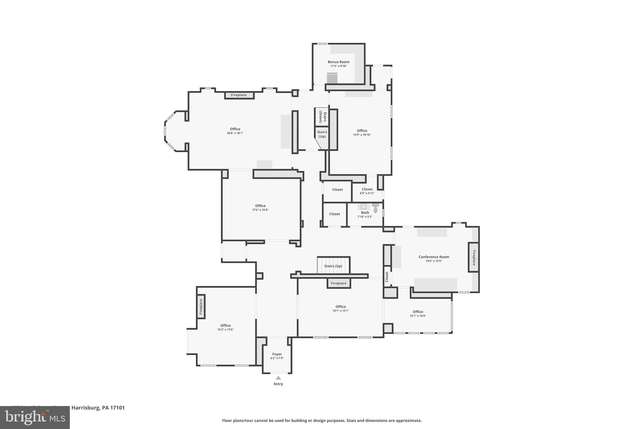 407 North Front Street Harrisburg, PA 17101 - Photo 50 of 52 a picture of floor plan