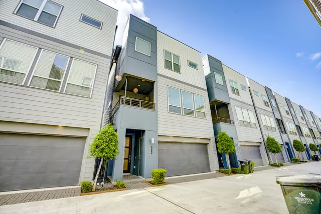 a front view of a building with street