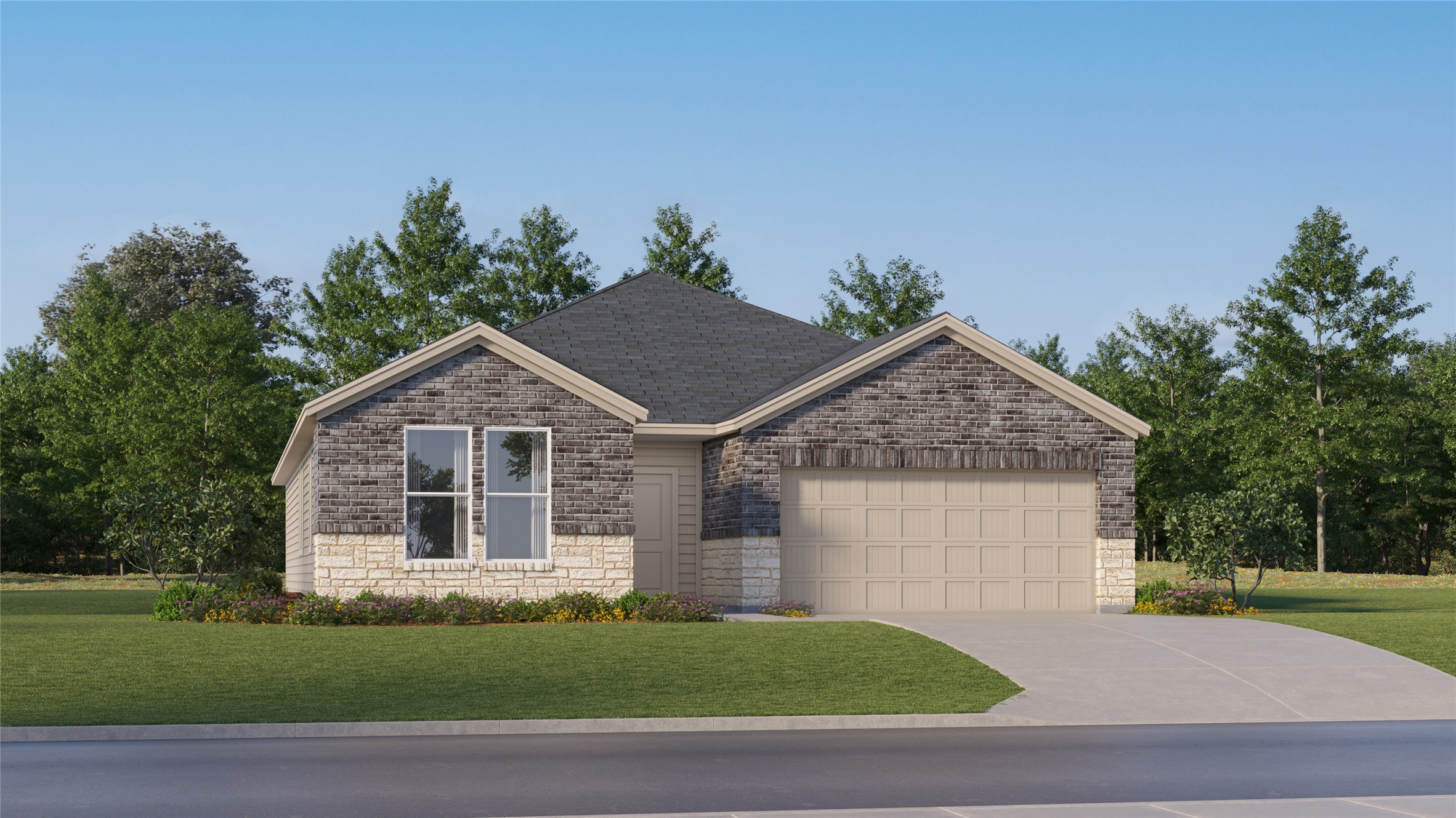 1271 Flint Rdg Loop Salado, TX 76571 - Photo 5 of 37 a front view of a house with a garden
