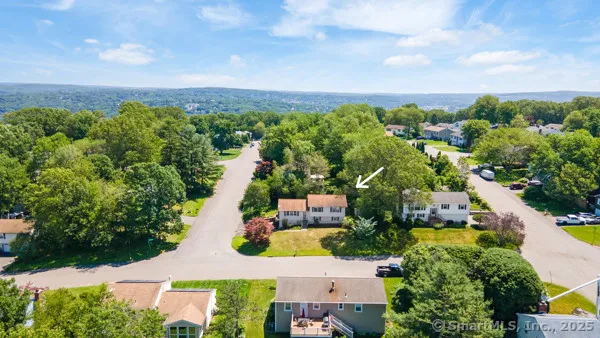 an aerial view of a city