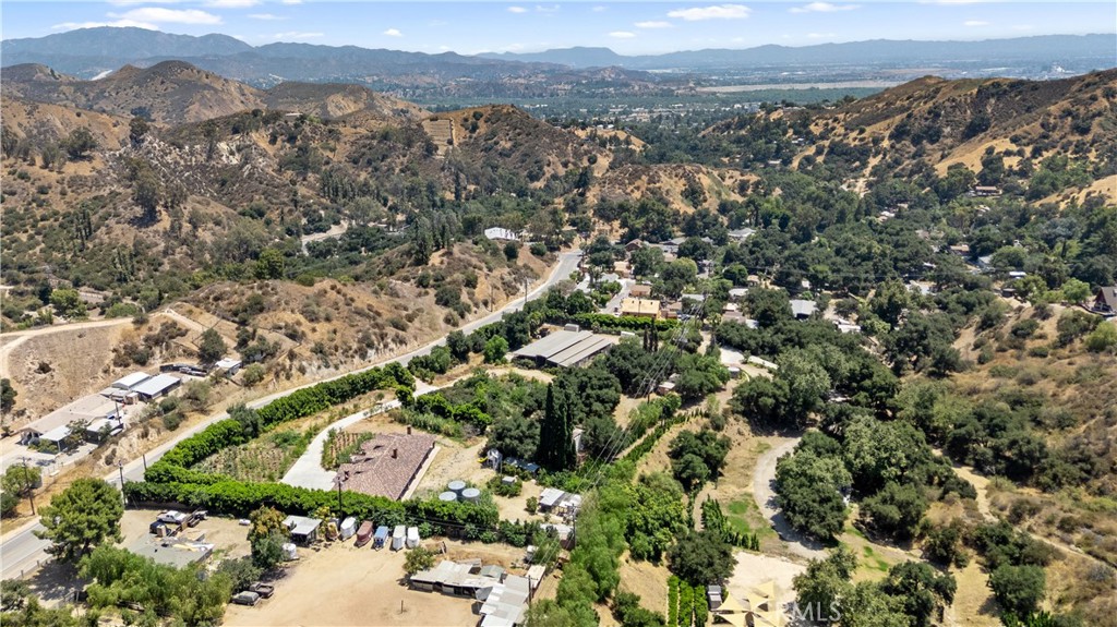 12605 Kagel Canyon Road Sylmar, CA 91342 - Photo 57 of 61 an aerial view of residential house with outdoor space and trees all around