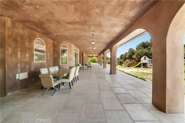 a view of railway station with sitting area