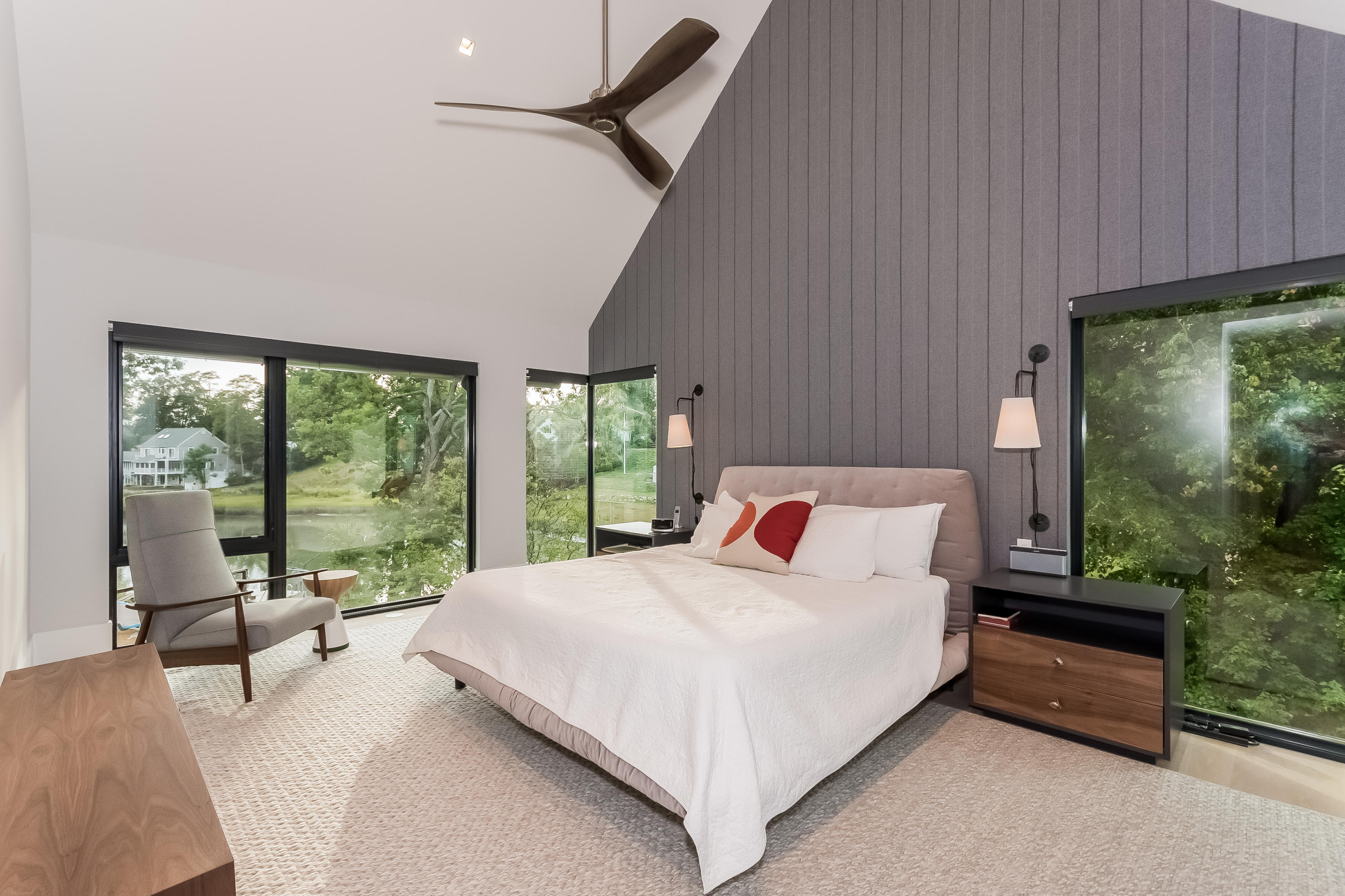 1 Beverly Place Darien, CT 06820 - Photo 20 of 45 a large bed sitting in a bedroom next to a large window