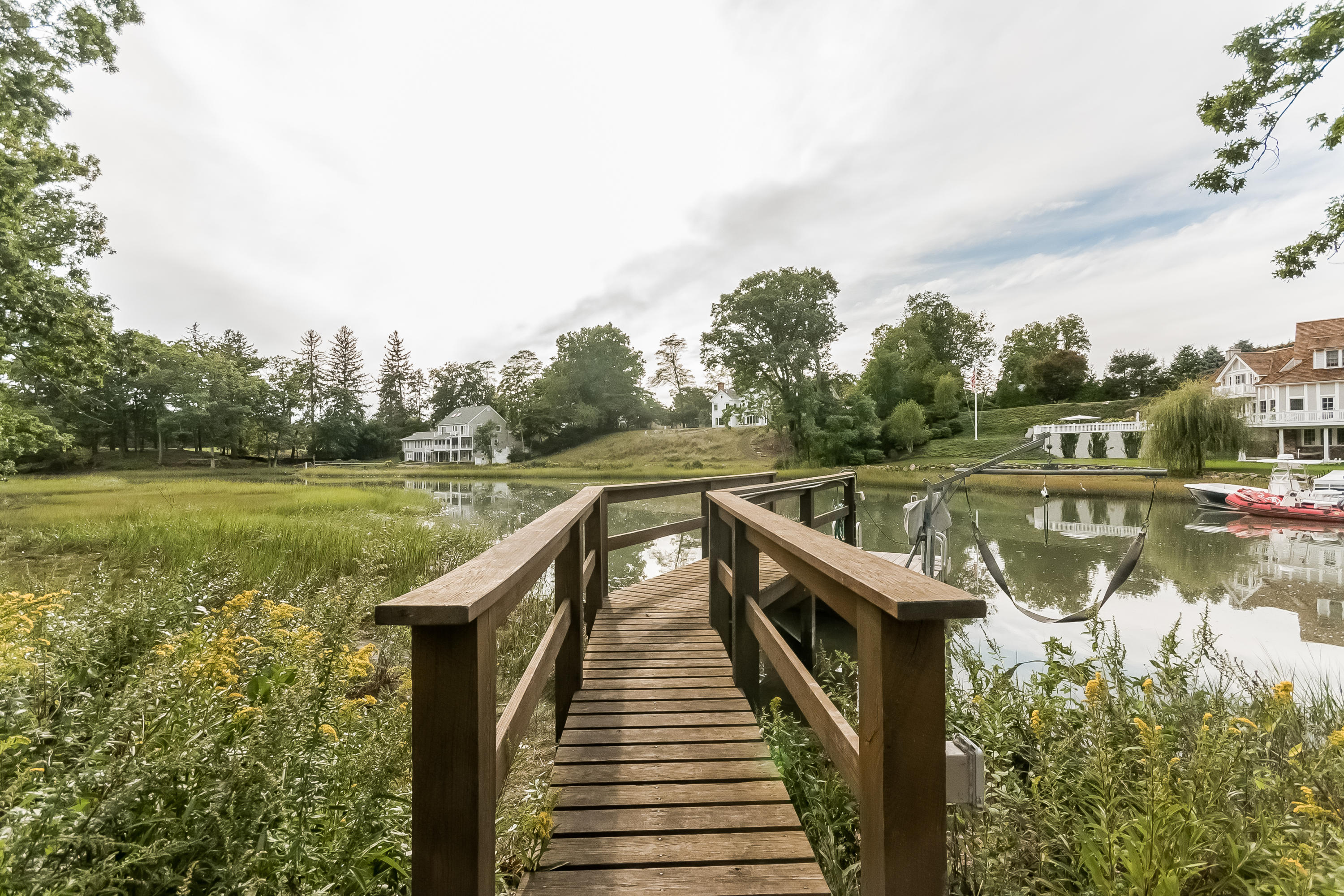 1 Beverly Place Darien, CT 06820 - Photo 42 of 45 a view of a lake with a outdoor space