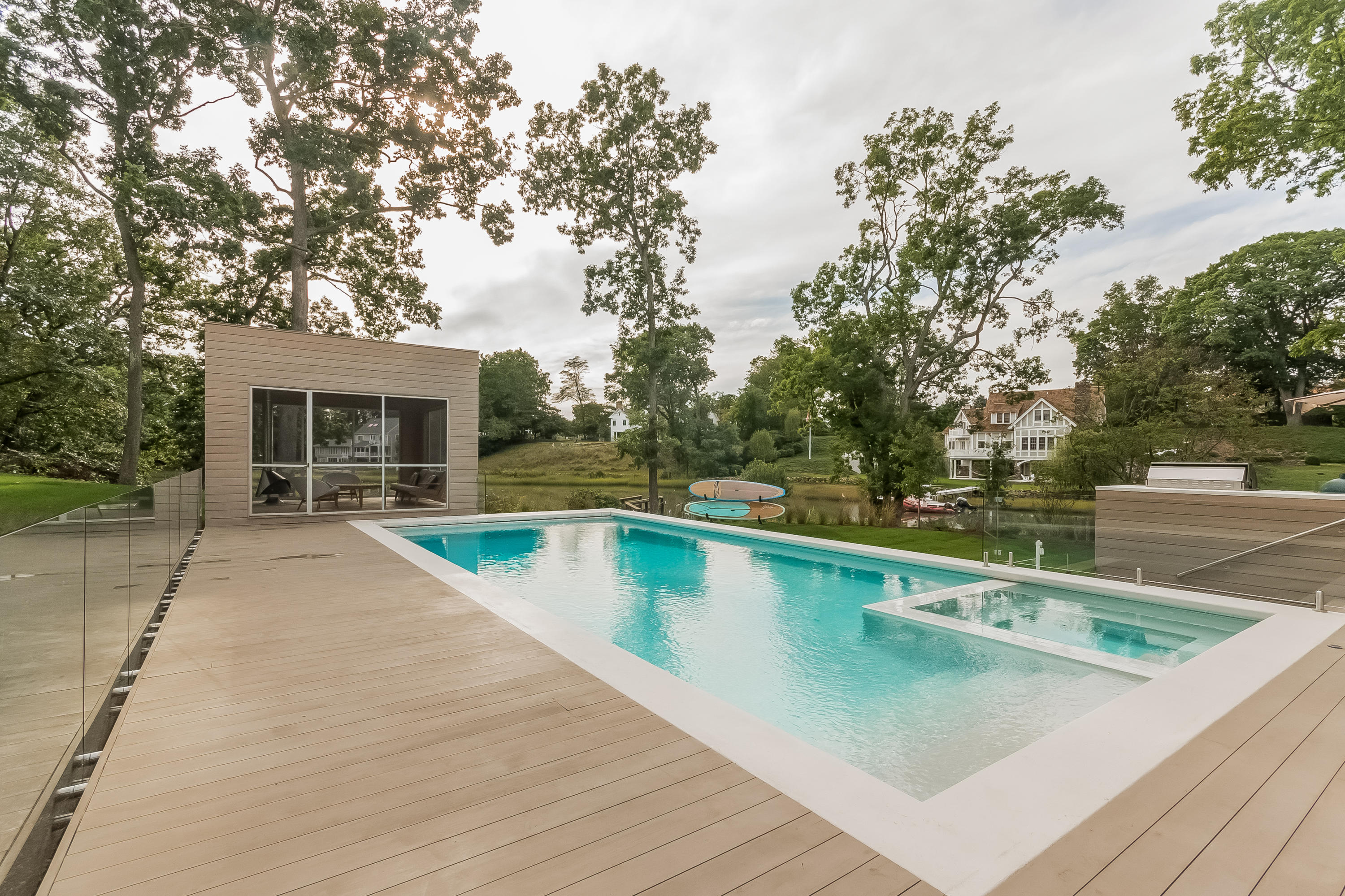 1 Beverly Place Darien, CT 06820 - Photo 7 of 45 swimming pool view with a outdoor space