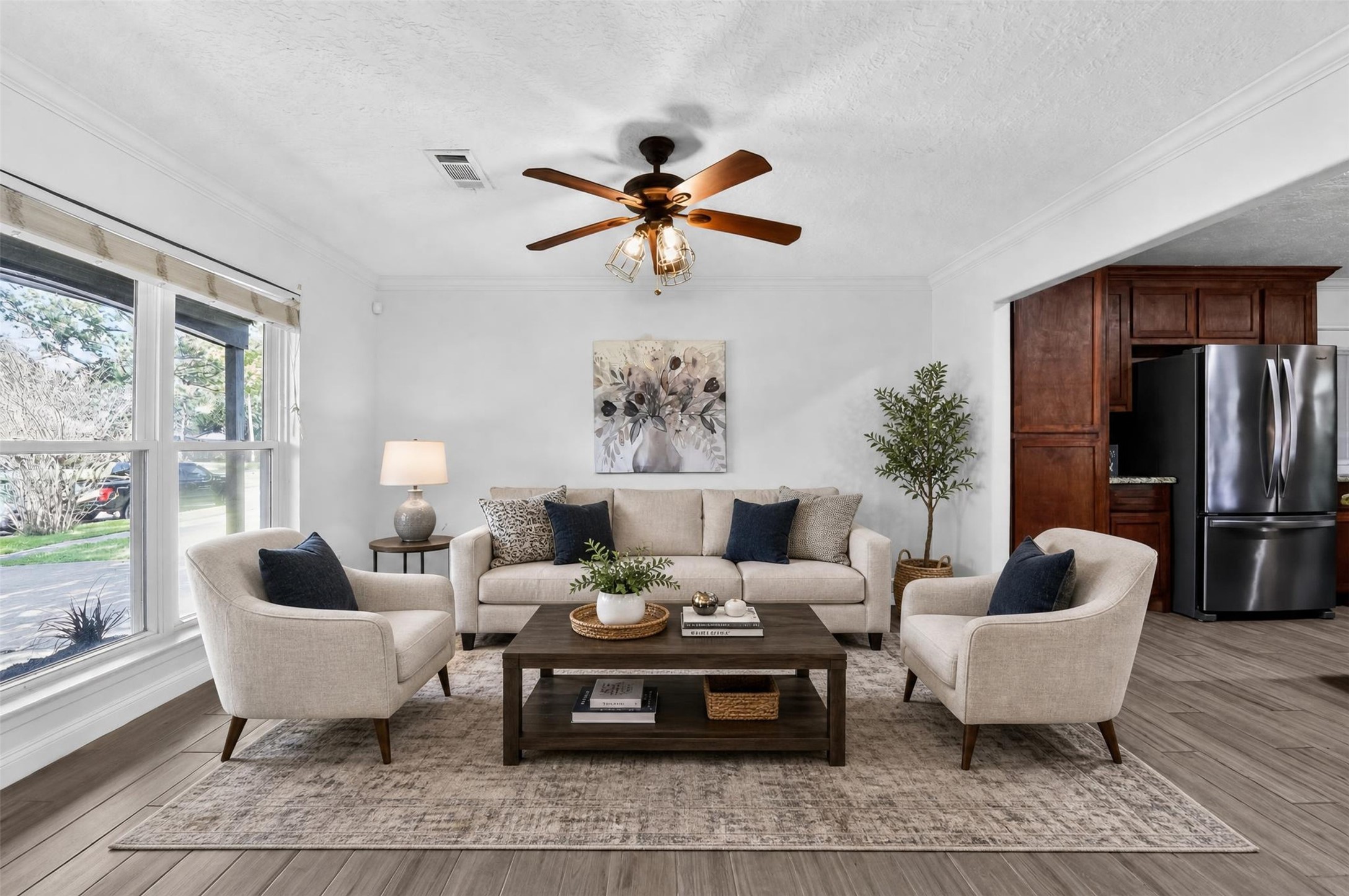 10407 Winding Trail Road La Porte, TX 77571 - Photo 9 of 40 Generous living room with plenty of space to create your perfect gathering spot