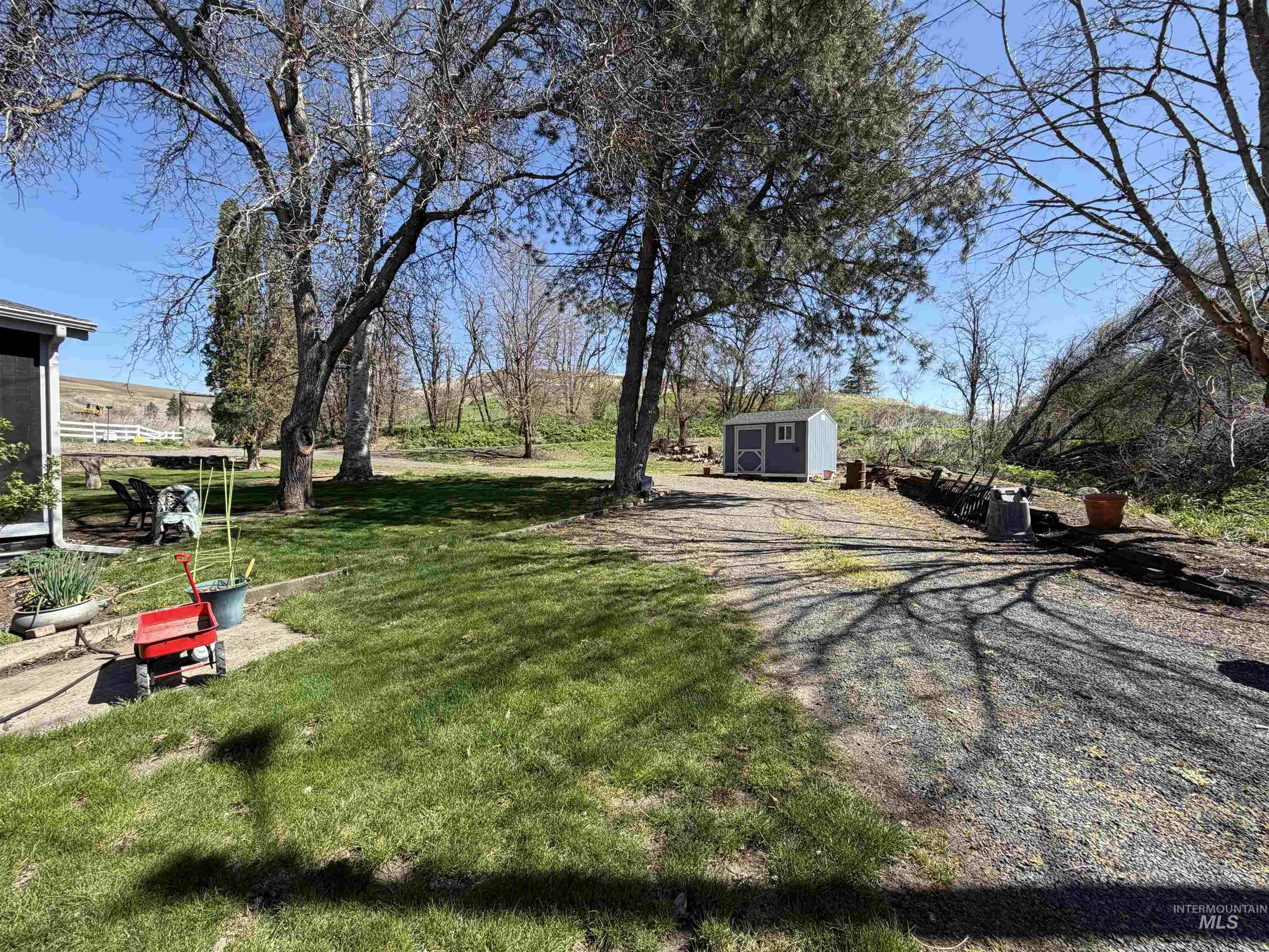 27474 North Tom Beall Road Lapwai, ID 83540 - Photo 12 of 50 View of grassy yard with a storage unit